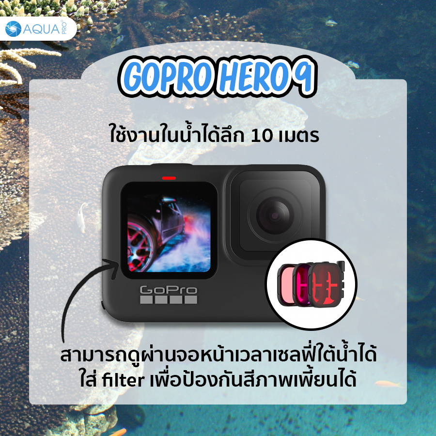 กล้องถ่ายใต้น้ำ GoPro