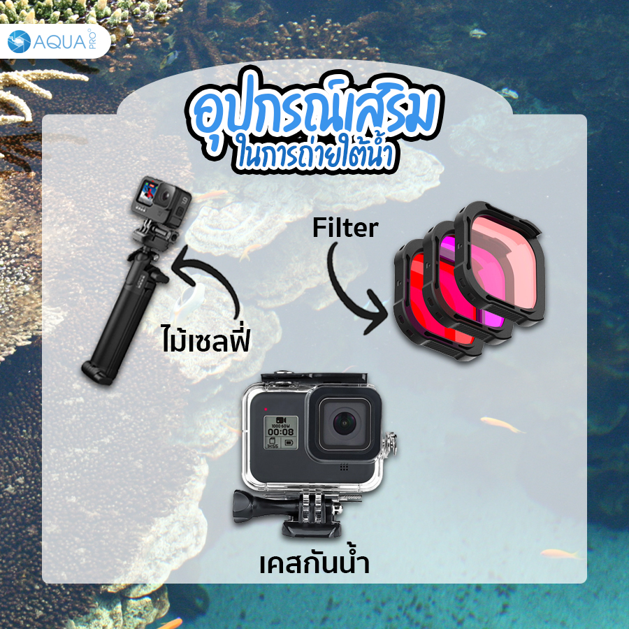กล้องถ่ายใต้น้ำ GoPro