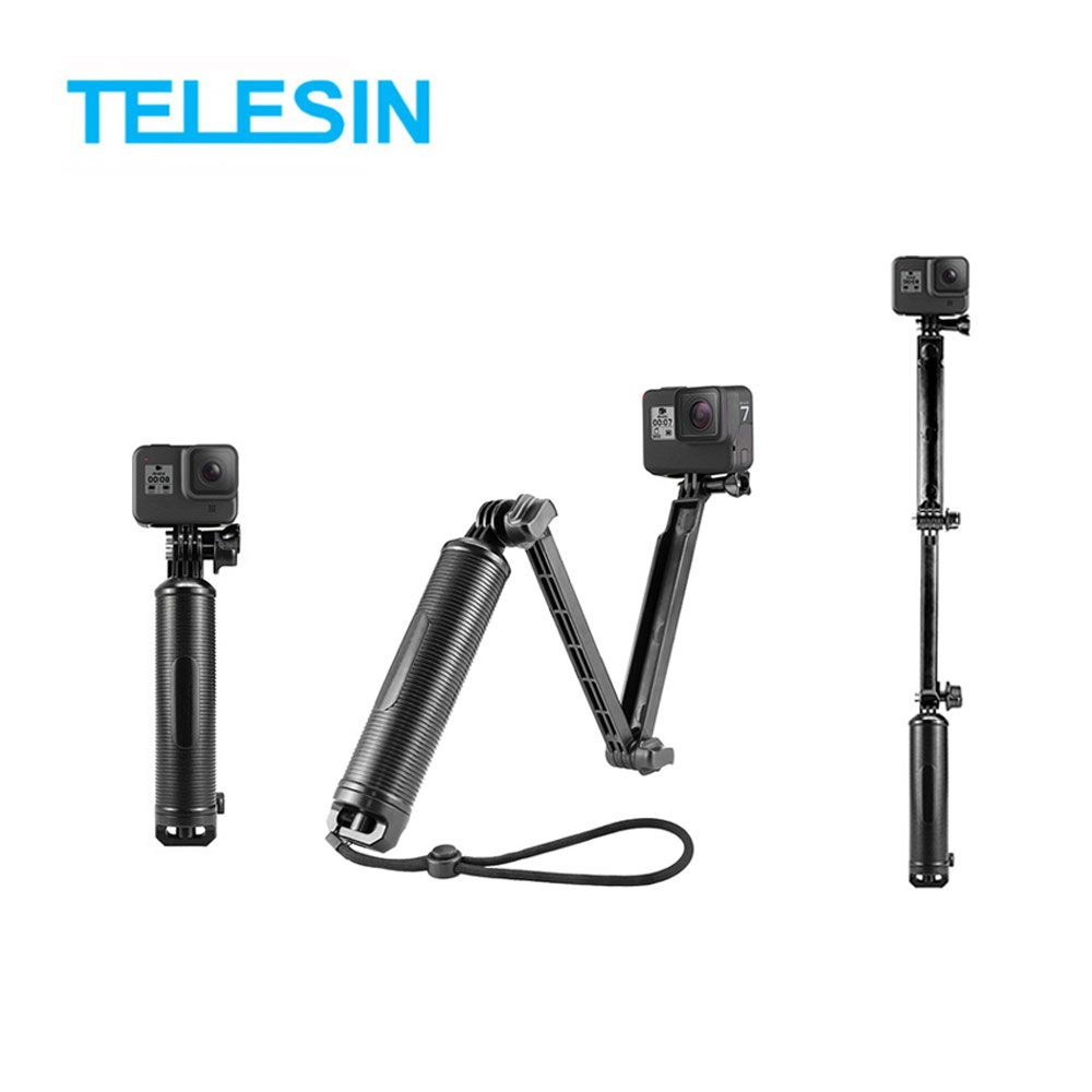 Telesin 3 Way Monopod Grip Selfie Stick Aquapro