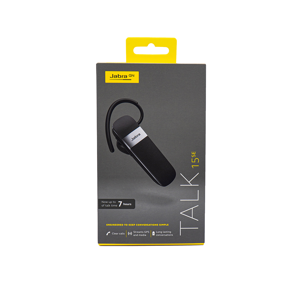 JABRA BLUETOOTH HEADSET TALK 15 SE BLACK หูฟังไร้สาย หูฟังคุยโทรศัพท์ หูฟังข้างเดียว หูฟัง