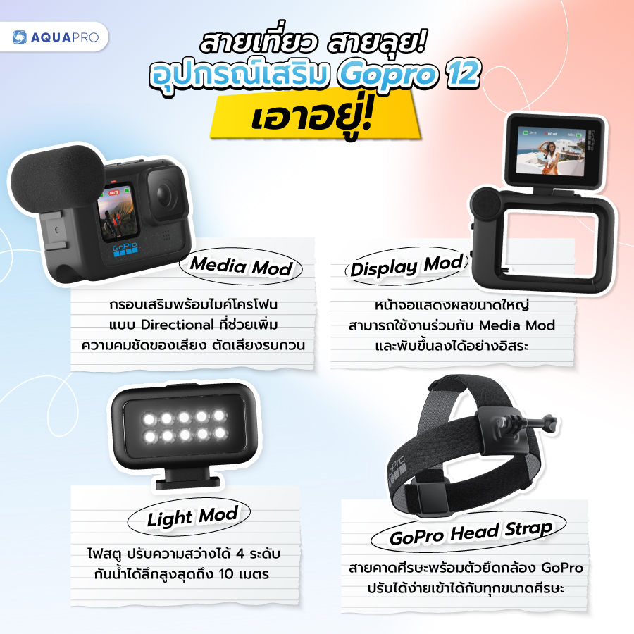 อุปกรณ์เสริม gopro 12