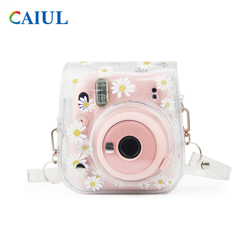 Custodia Protettiva Per Fujifilm Instax Mini 11/9/8/8+ – PU Morbido, Tasca Per Foto E Tracolla Regolabile, Colore Nero