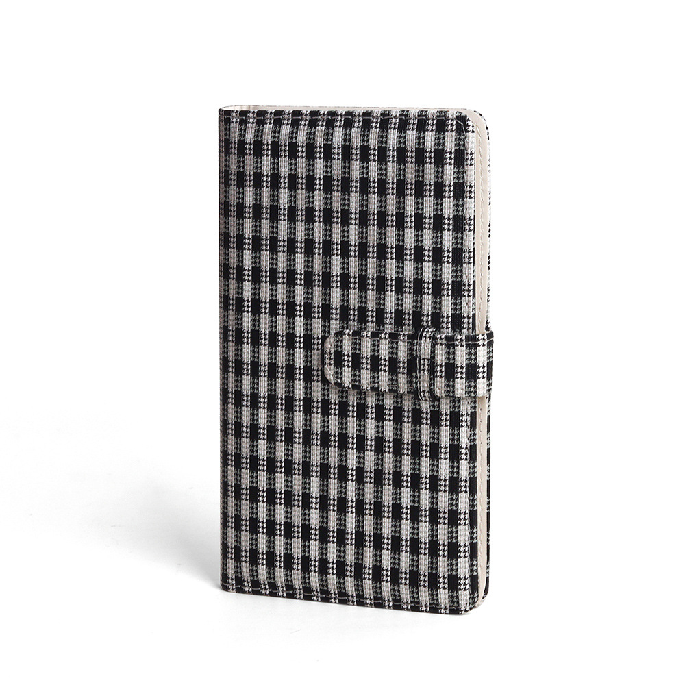 FujiFilm Photo Album mini 11 CAIUL Black And White Plaid 3-inch 96-pieces PU Color Oil paint - Image 2