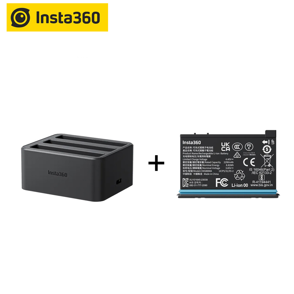 Insta360 X4 Fast Charger Hub + Battery ของแท้ รับประกัน 1 ปี