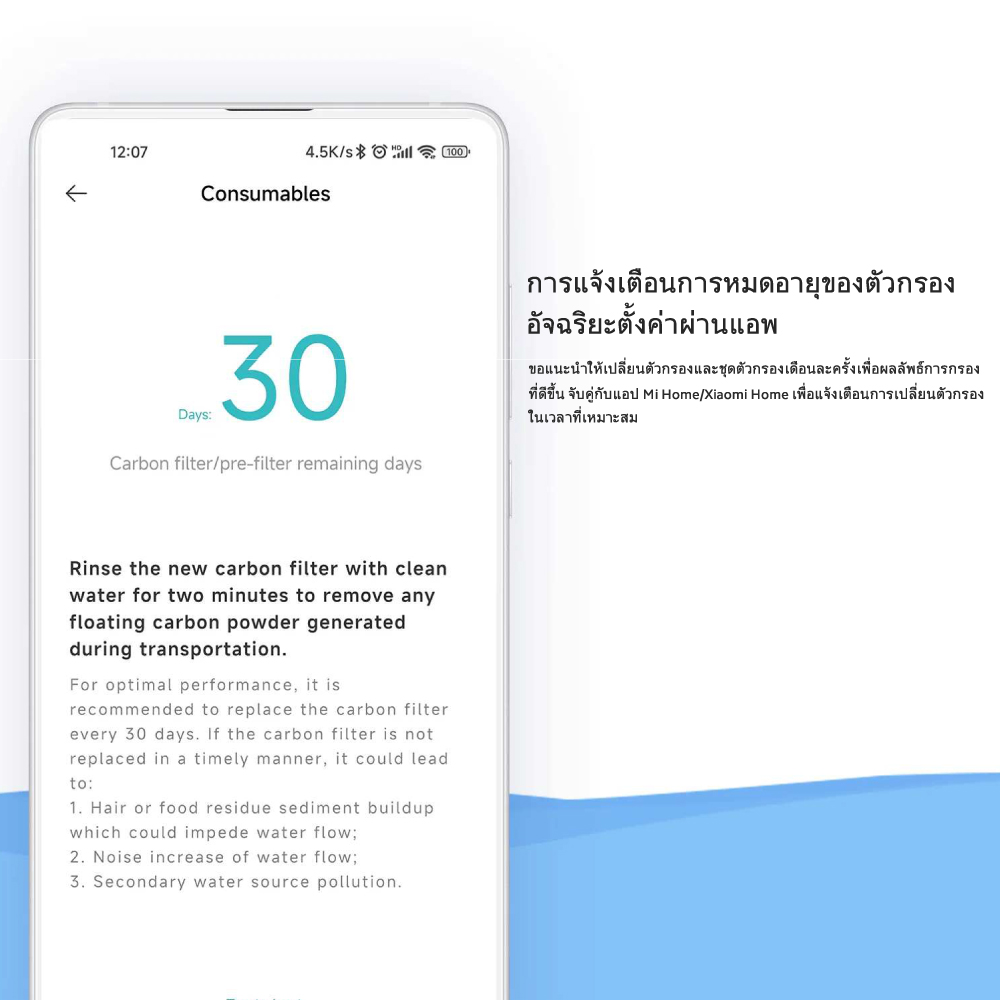 Smart Pet Fountain Filter (40592) ชุดไส้กรองสำหรับน้ำพุแมวอัจฉริยะ - Image 10