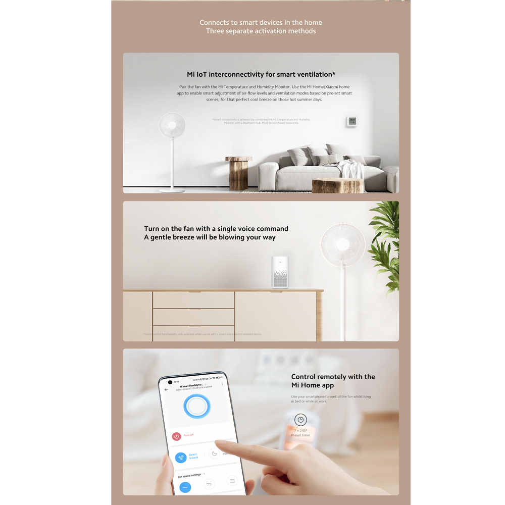 Mi Smart Standing Fan 2 Lite TH (40187) หมี่ พัดลมอัจฉริยะรุ่น 2 Lite ประกันศูนย์ไทย 1 ปี - Image 9