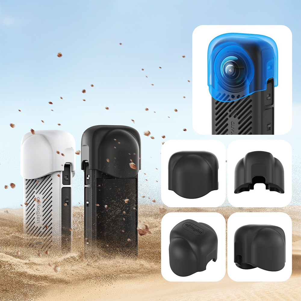 Insta360 X5/X4 aMagisn Lens Cap Black Action Camera Accessories สีดำ - Image 2