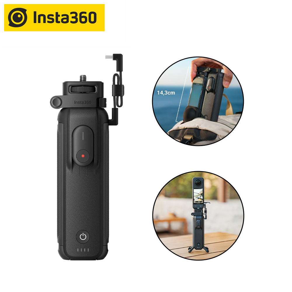 Insta360 X5 / X4 FOMO Power Handle Remote 6100 mAh ของแท้