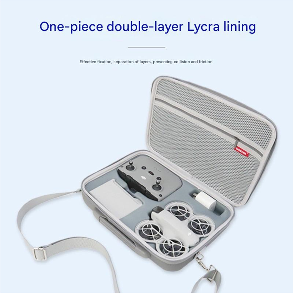 DJI Neo PU Bag Grey With Shoulder Strap No.1 a316 กระเป๋าใส่ DJI Neo - Image 7