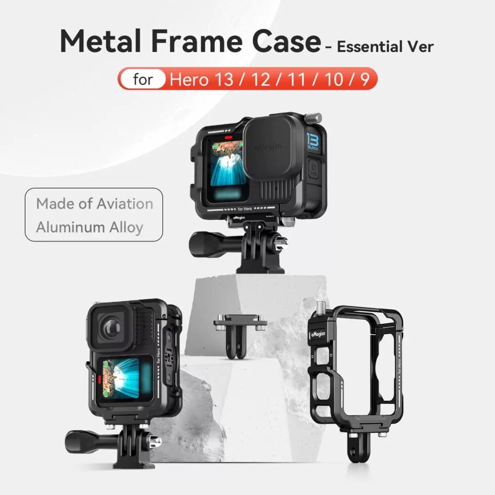 Set aMagisn Xplorer Grip Kit + aMagisn Gopro 13/12/11/10/9 Metal Horizontal-Vertical Frame Case Set ชุดเช็ตกรอบ เคสอลูมิเนียม + มือจับ - Image 4