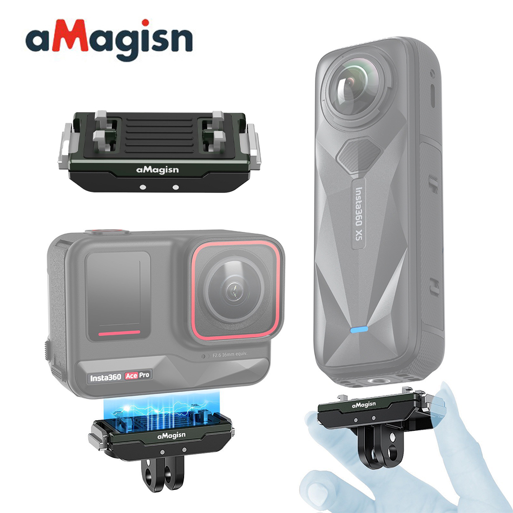 aMagisn AC14 Insta360 X5 / Ace Pro 2 / Ace Pro Magnetic Quick Release อุปกรณ์เสริม แปลงขากล้อง