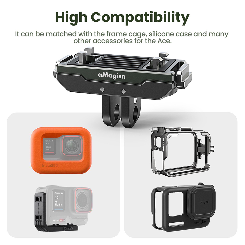 aMagisn AC14 Insta360 X5 / Ace Pro 2 / Ace Pro Magnetic Quick Release อุปกรณ์เสริม แปลงขากล้อง - Image 8