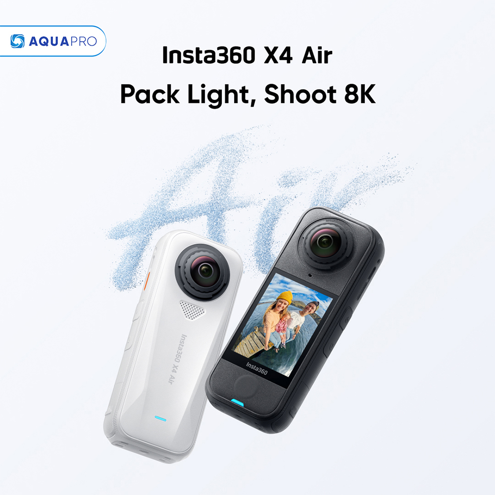 Insta360 X4 Air กล้อง 8K 360 ที่เบาที่สุด น้ำ หนักเบา ถ่ายได้ 8K เครื่องประกันศูนย์ไทย 1 ปี