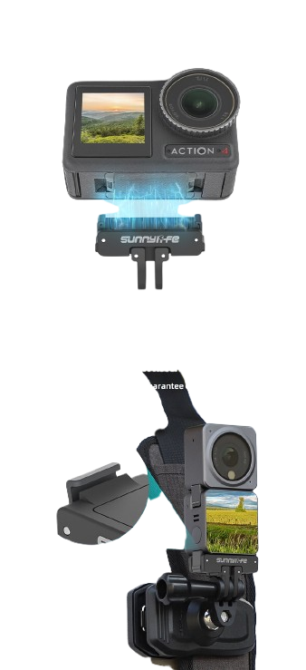 Sunnylife AD691-D DJI 360 / Action 5 Pro / 4 / 3 / 2 Foldable Magnetic Quick Release Mount Action Camera Selfie Stick Tripod Adapter Cam Stand - Image 12