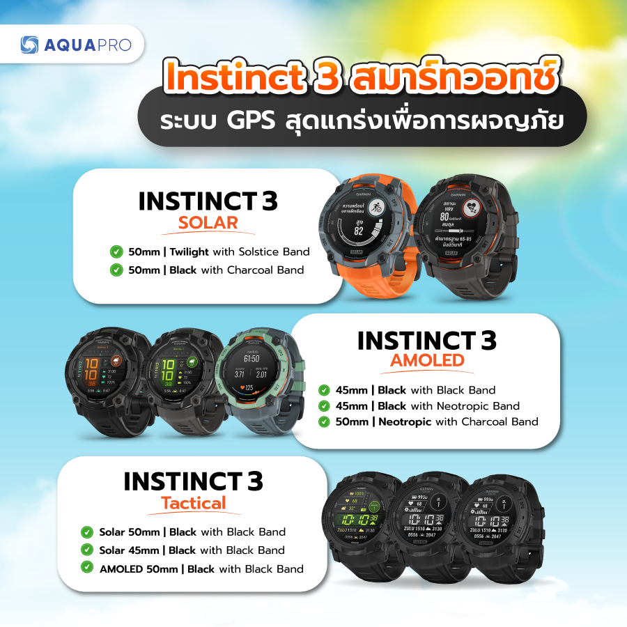 Instinct 3 Sensor Garmin Instinct 3 สมาร์ทวอทช์รุ่นอึด กับระบบ Solar พลังงานแสงอาทิตย์ ...