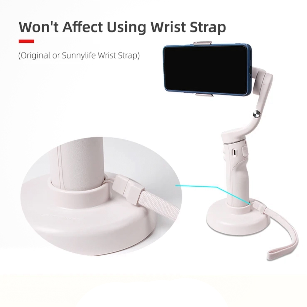Sunnylife OM5-DZ75-GY DJI OSMO Mobile OM 7P / 7 / 6 / 5 Support Base Handheld Gimbal Desktop Base Stabilizer Mount Stand Accessories - Image 3