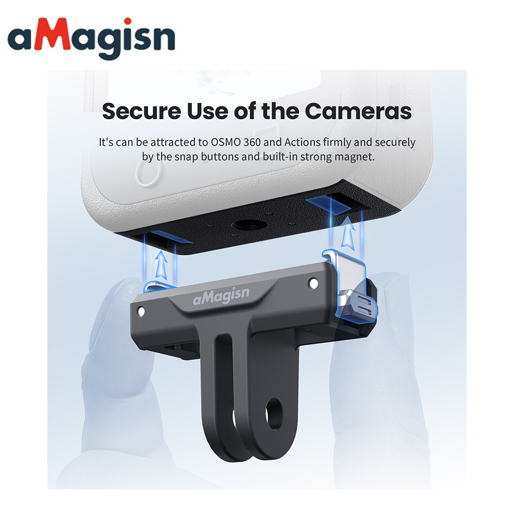 DJI Osmo Action 5/4/3 AA25 aMagisn Plastic Magnetic Quick Release MountaMagisn Plastic - Image 2